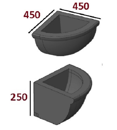 Большая угловая курна К6. 